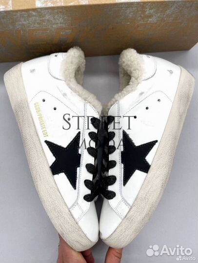 Кеды Golden Goose Superstar с мехом