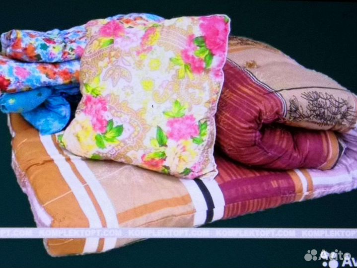 Матрас,подушка,одеяло для рабочих. Доставка