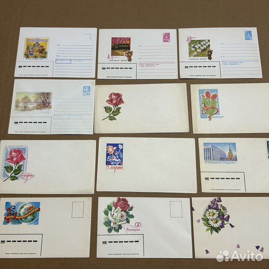 Почтовые конверты СССР и сувенирные комплекты