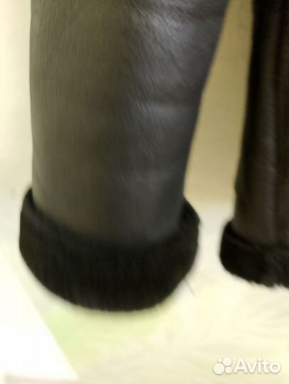 Дублёнка авиатор женская зимняя, размер 44-46