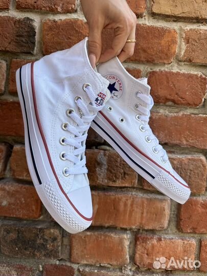 Кеды Converse высокие белые