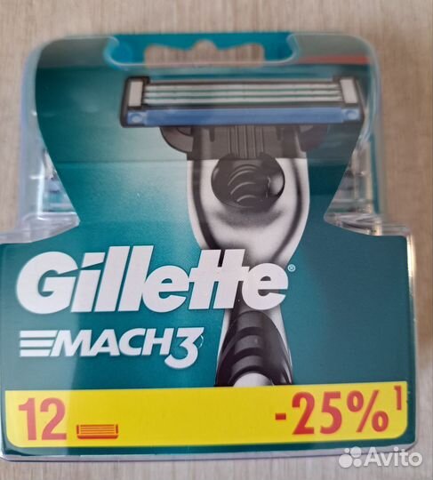 Сменные кассеты Gillette Mach3