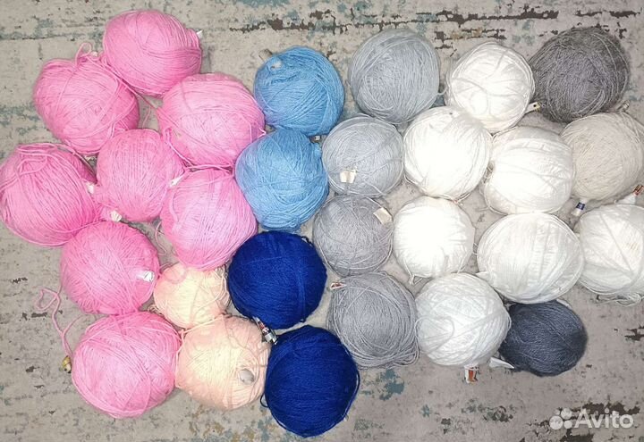 Пряжа акрил, полушерсть