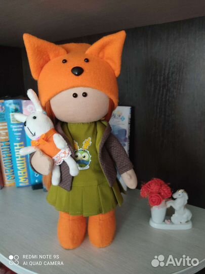 Текстильная интерьерная кукла ручной работы