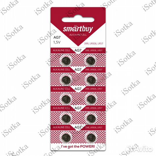 Элемент питания щелочной Smartbuy AG7