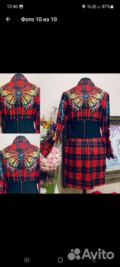 Платье рубашка с корсетом