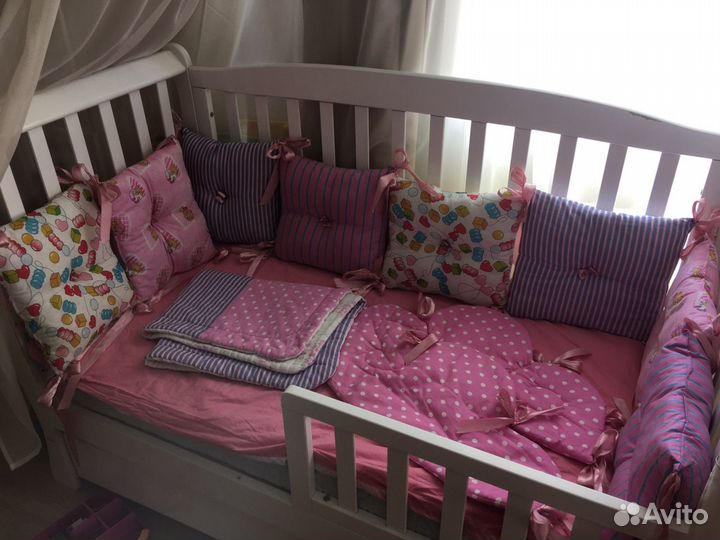 Подушки-бортики в кроватку