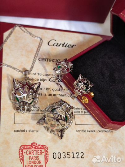 Cartier Картье серьги кольцо колье унисекс
