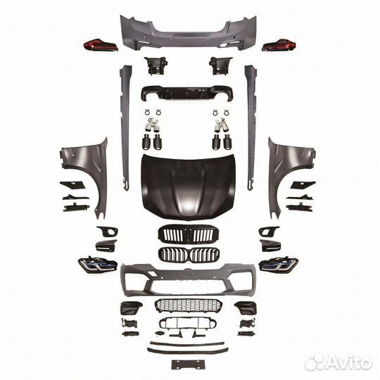 Body-kit BMW 5-series G30 М5 wider (2021)