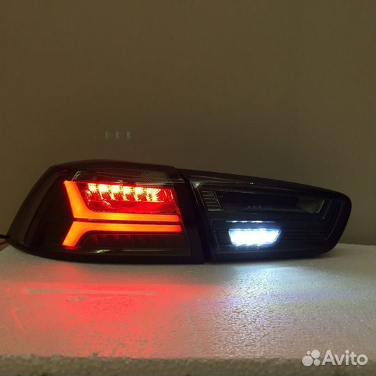 Lancer X Тюнинг Стоп сигналы стиль Audi K6NA2