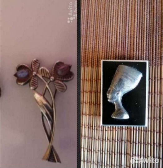 Брошь СССР клеймо мк 7 до 1969 г