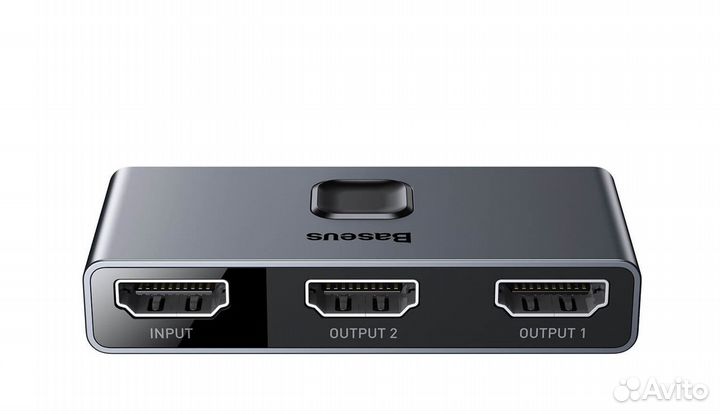 Адаптер Baseus Matrix hdmi Switcher Серый Новый