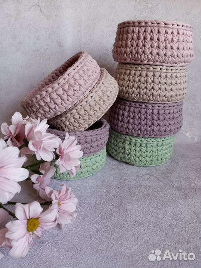 Корзинки трикотажные
