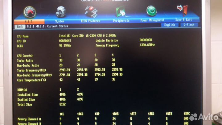 Материнская плата сокете1155 с процессором и памят