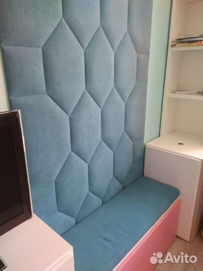 Мягкие стеновые панели в прихожей