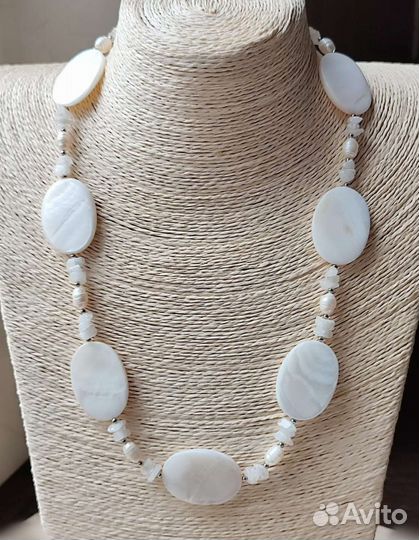 Бусы из натурального Перламутра и жемчуга