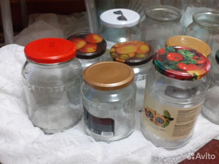 Банки стеклянные 3хл, 1л и 0,5л