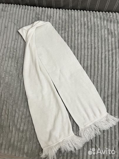 Шарф белый унисекс 1.5м