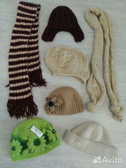 Шапки шарфы женские пакетом