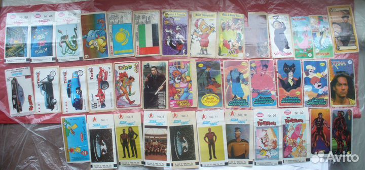 Наклейки от жвачек 90 годов