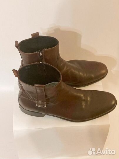 Сапоги мужские кожаные 43 коричневые