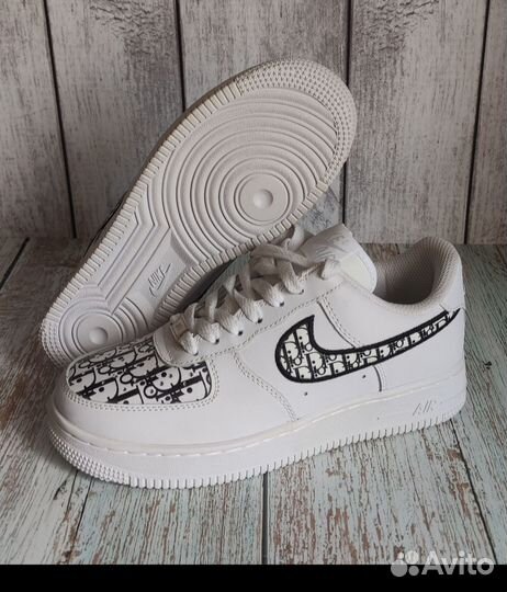 Кроссовки осенние для девочек nike AIR force dior