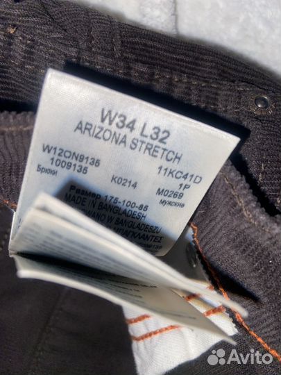 Джинсы мужские Wrangler w34