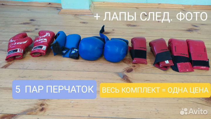 Перчатки для единоборств + лапы для единоборств