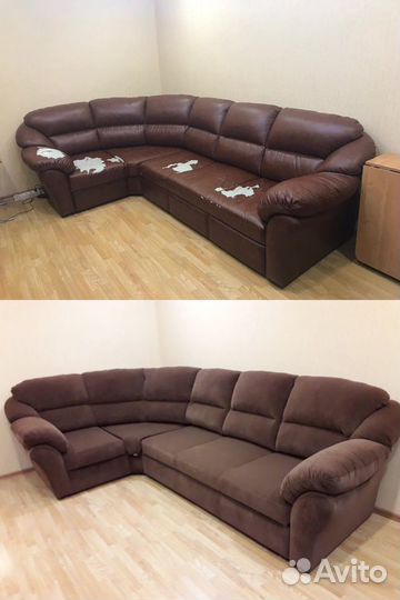 Перетяжка мягкой мебели