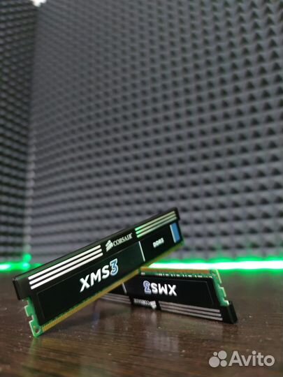 Оперативная память corsair XMS3 DDR-3 2x4GB (8GB