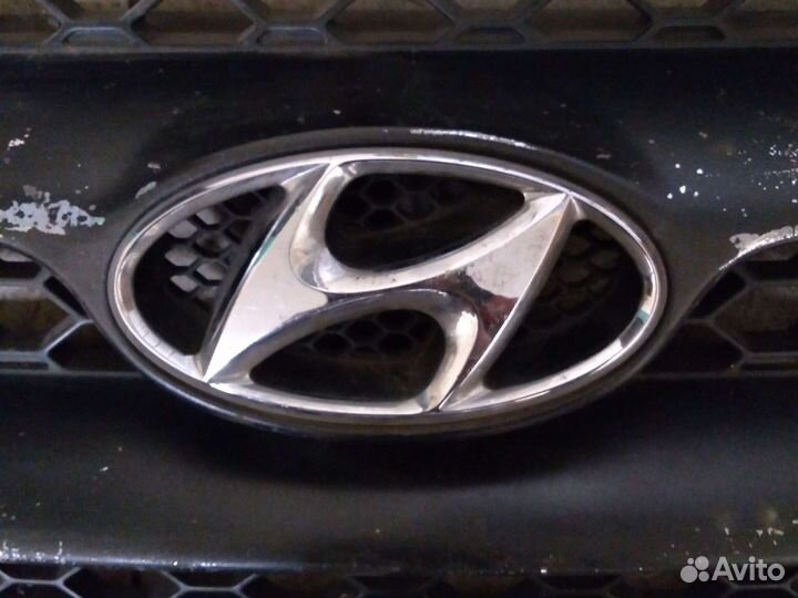Решетка радиатора hyundai santa fe 2 до рестайл