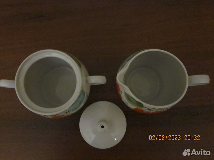 Сахарница,молочник.Ф.З.Чайка