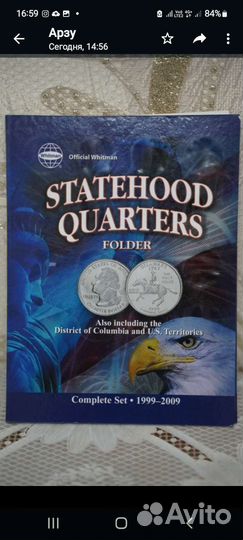 Монеты США штаты