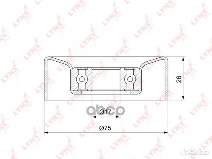 Ролик ремня приводного citroen/peugeot/mini 1.4