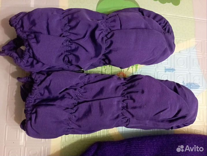 Шапка шлем новая+ варежки краги новые