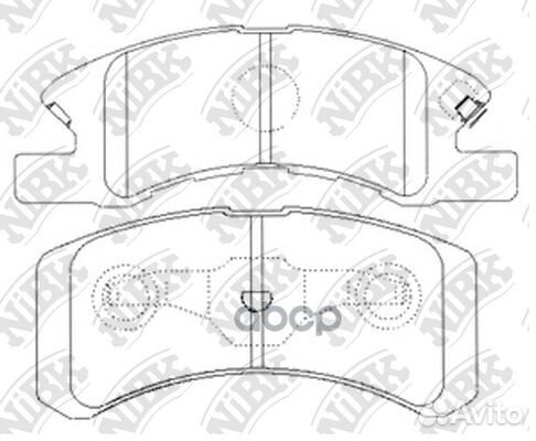 PN6428 Колод. торм. диск. NiBK PN6428 PN6428 NiBK