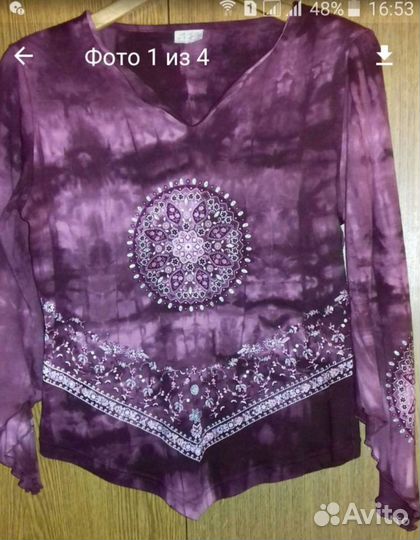 Кофта трикотаж привозная Греция хлопок 100