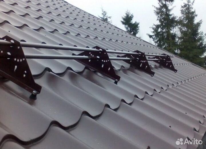 Установка снегозадержателей