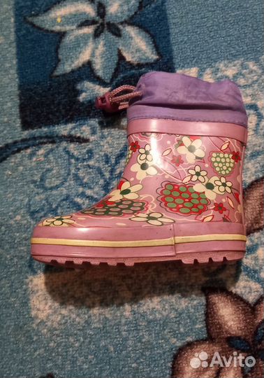 Резиновые сапоги для девочки 24 размер