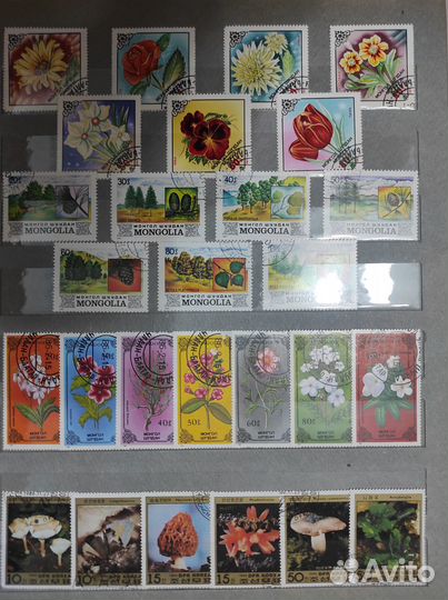 Марки. Флора. Обмен, продажа