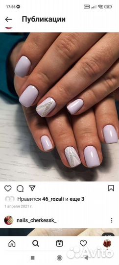 Наращивание гелем и шеллак