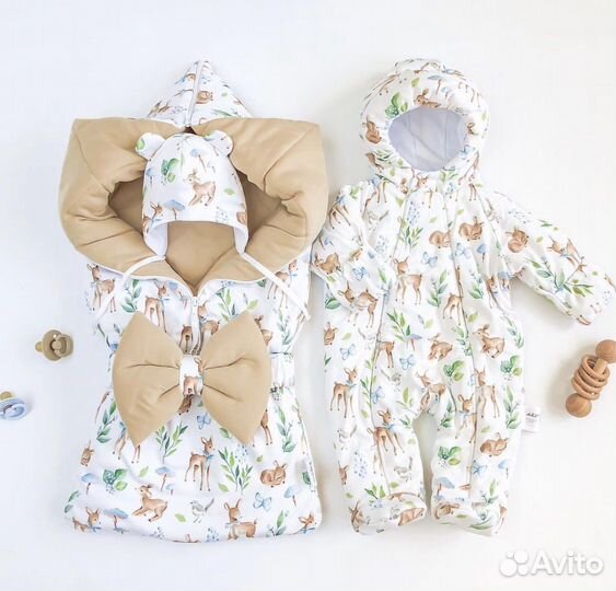Комплект зимний/конверт/комбинезон/шапочка