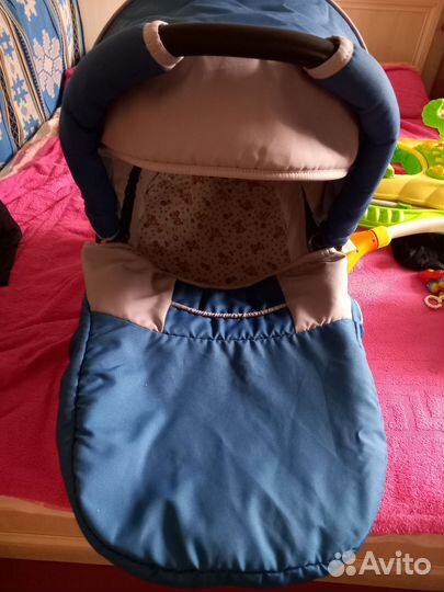 Детская коляска 2в1 люлька и прогулочный блок