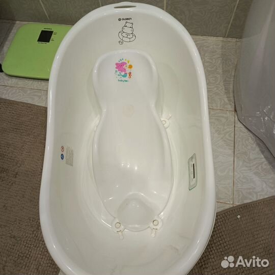 Ванночка для купания с горкой