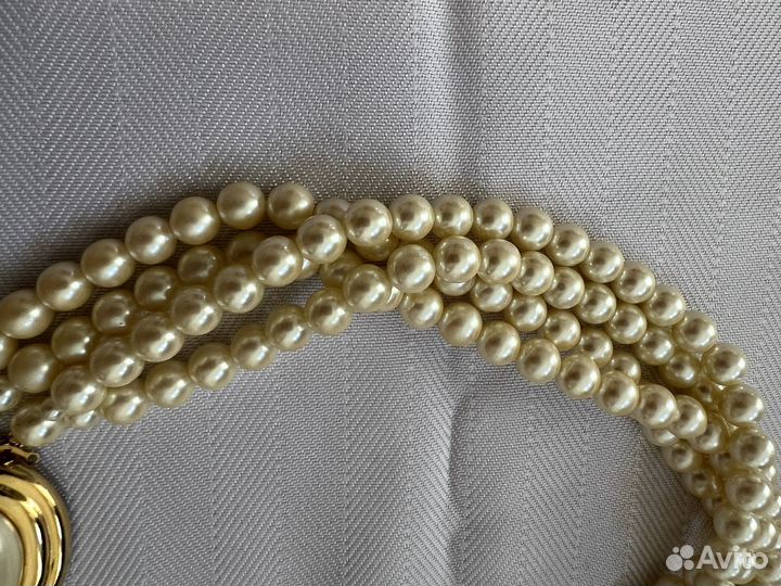 Carolee чокер каскад винтаж нити жемчуга Америка