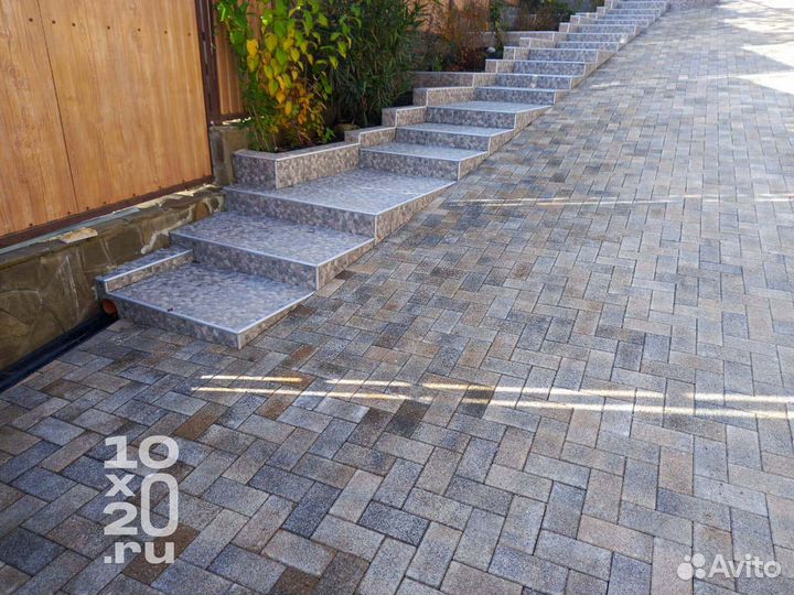 Тротуарная плитка, брусчатка, бордюры