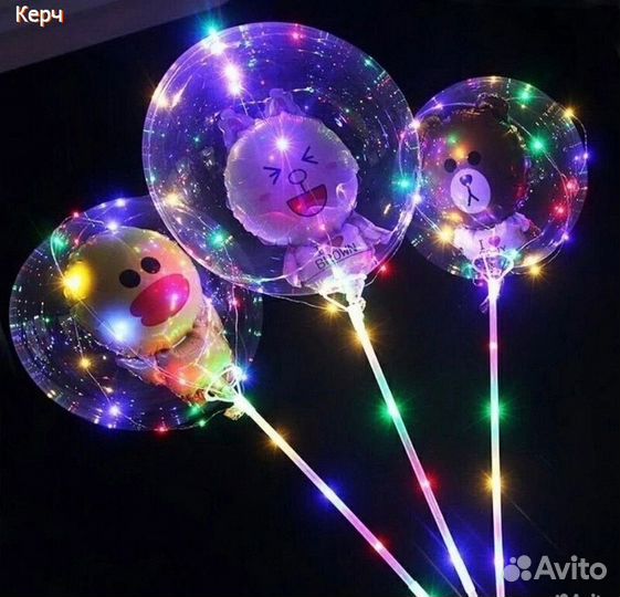Светящиеся шары бобо bobo игрушки вертолетики 68