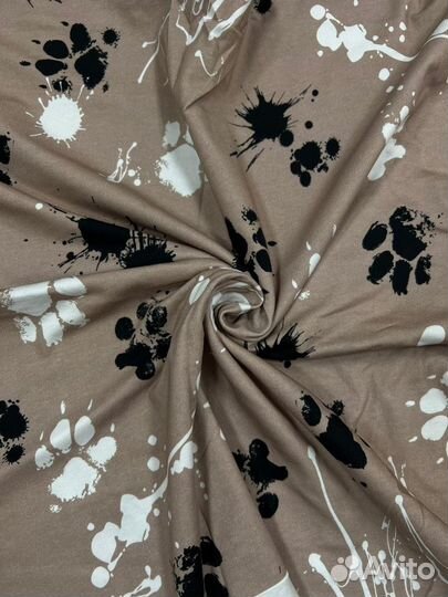 Ткань Футер 3х нитка принт оптом
