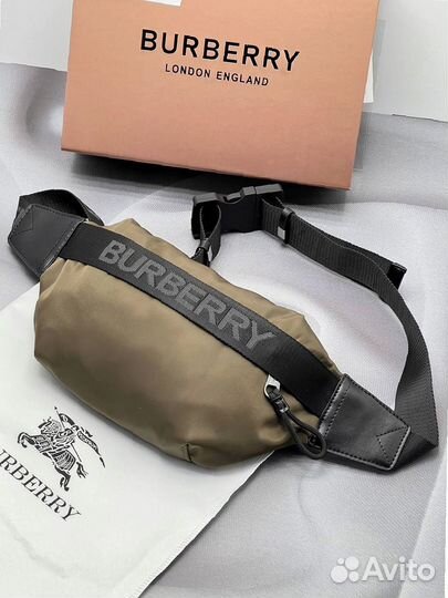 Барсетка Burberry — натуральная кожа, люкс