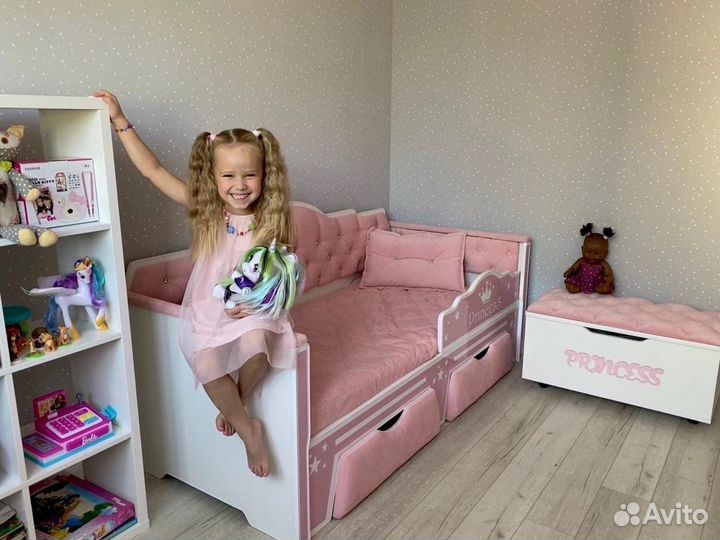 Детская кровать диван фея с каретной стяжкой